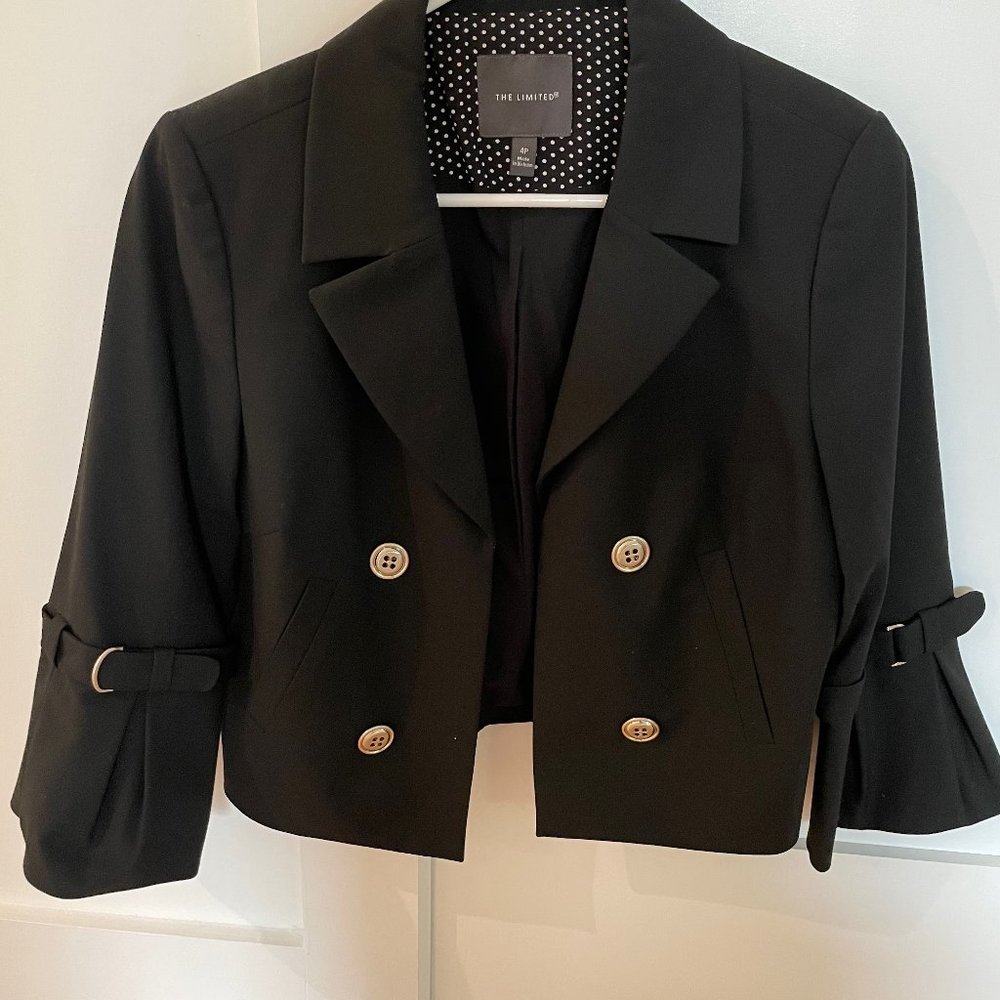 The Limited bell sleeve black blazer, never worn, 4P